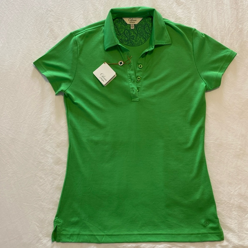 NWT Clover by Bobby Jones Golf Shirt